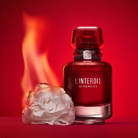 l'interdit eau de parfum rouge givenchy for women|Givenchy rouge interdit notes.